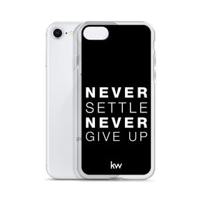 Coque iPhone - Never Settle