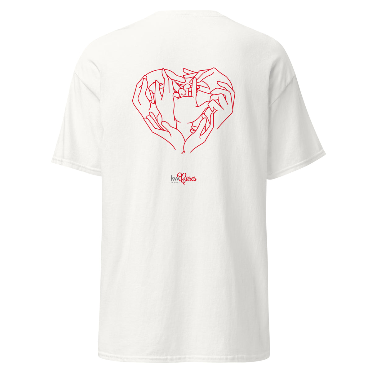 T-shirt Basique Unisexe - KW France Cares - Coeur