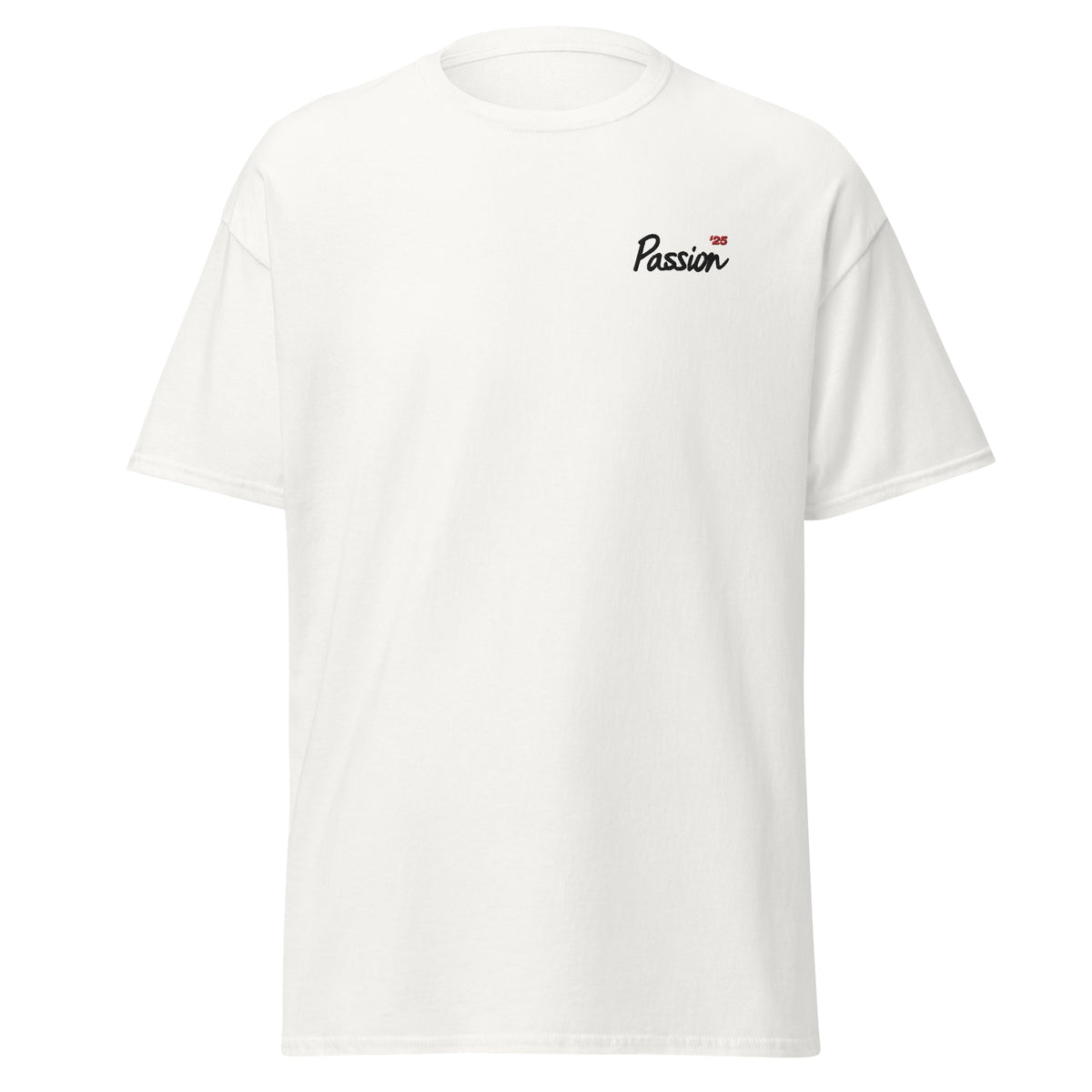 T-shirt Basique Unisexe Brodé - Passion '25