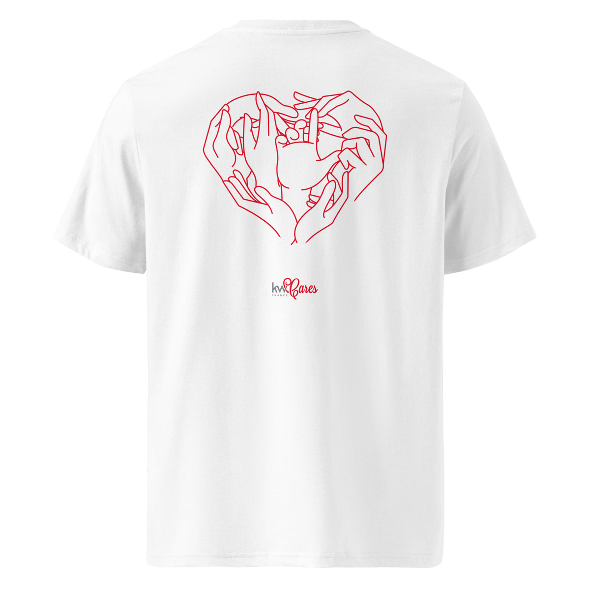 T-shirt Premium Unisexe - KW France Cares - Coeur