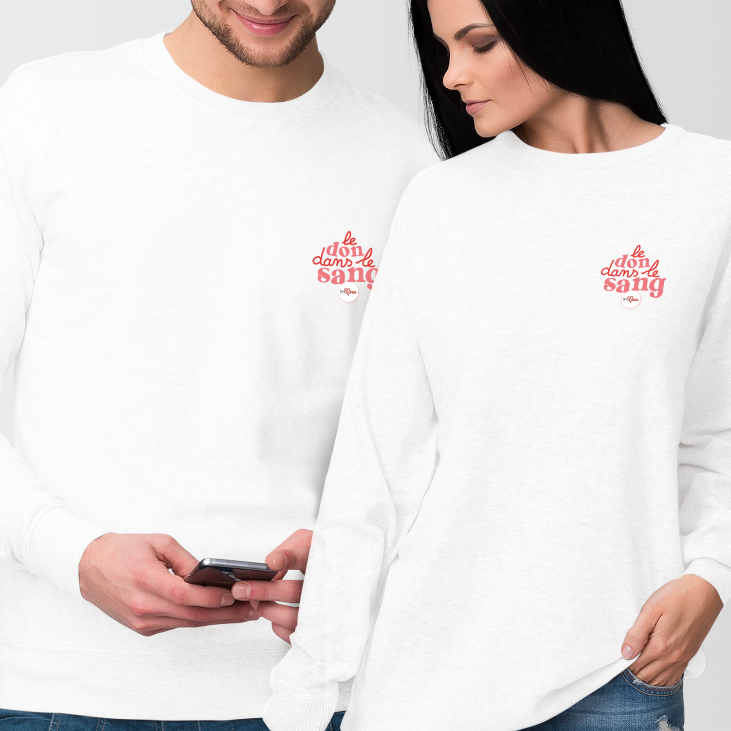 Sweatshirt Premium Unisexe - Le don dans le Sang